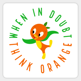 Orange bird Sticker